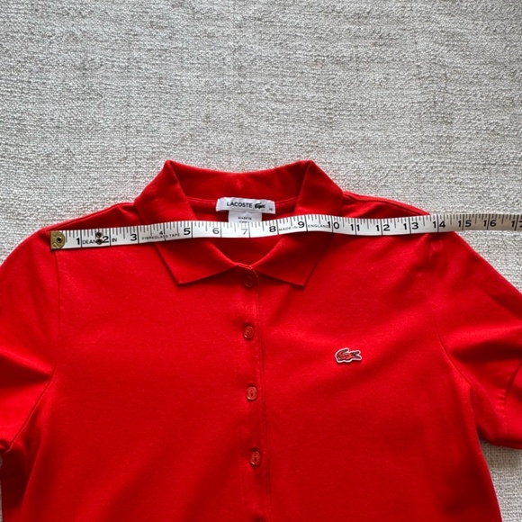 Lacoste Orange Polo Dress - Size 36 - Picture 7 of 10